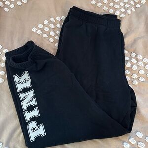 PINK Victoria's Secret Black Joggers